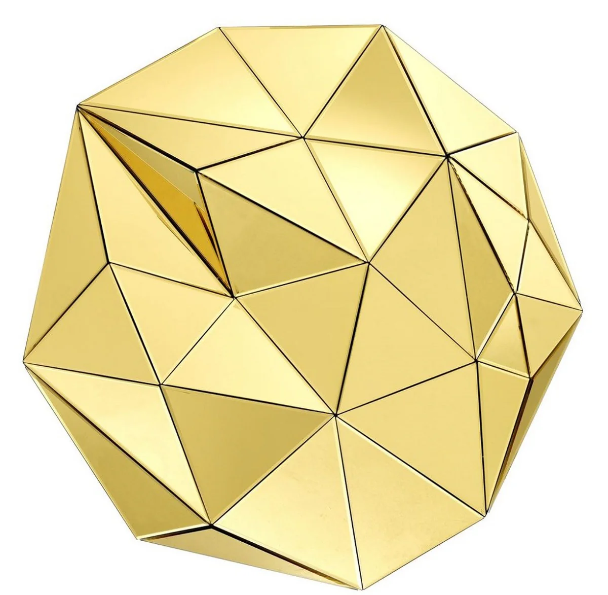 Casa Padrino Espejo de Pared de Dise?o Amarillo 100 x 13 x H. 100 cm - Espejo de Lujo - Espejo de la Sala de Estar - Calidad de Lujo