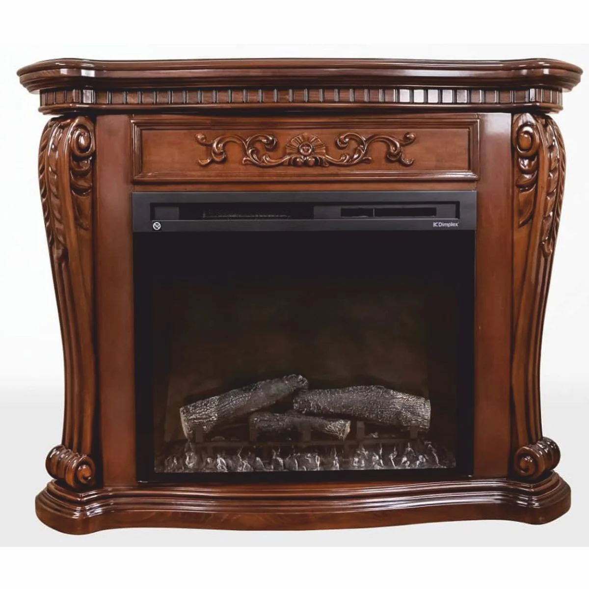 Casa Padrino Chimenea El¨¦ctrica Barroco de Lujo Marr¨®n - Muebles Barrocos