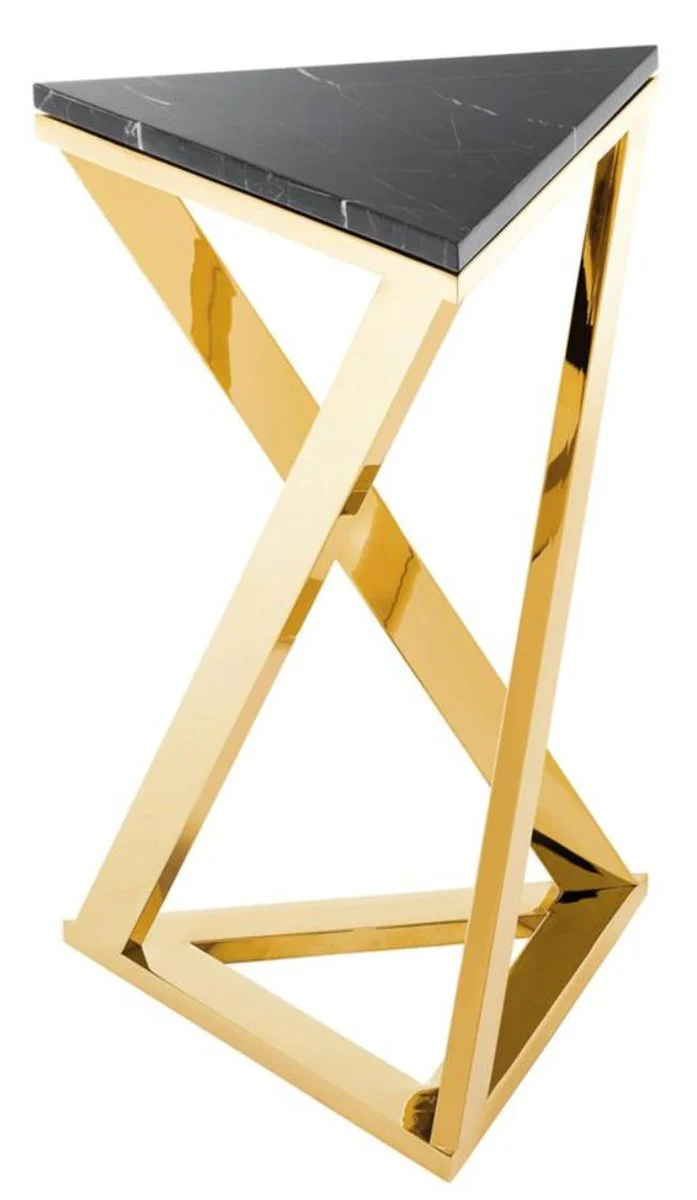 Casa Padrino de diseño de lujo mesa auxiliar de oro 43 x 37 x 65,5 cm - H. edición limitada