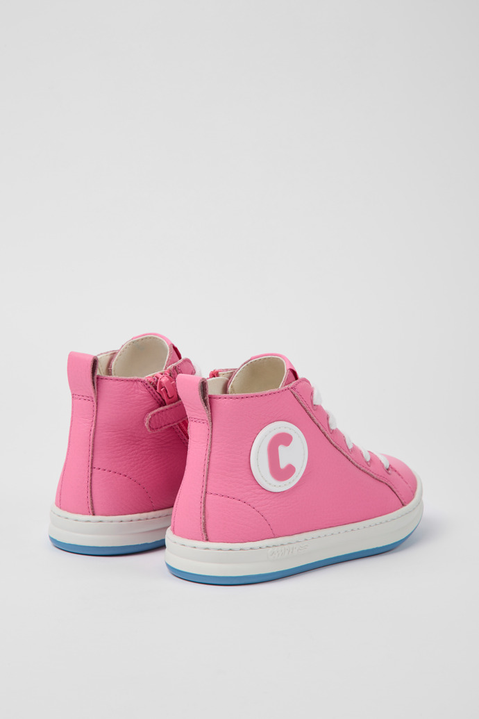 Runner Pink leather sneakers for boys