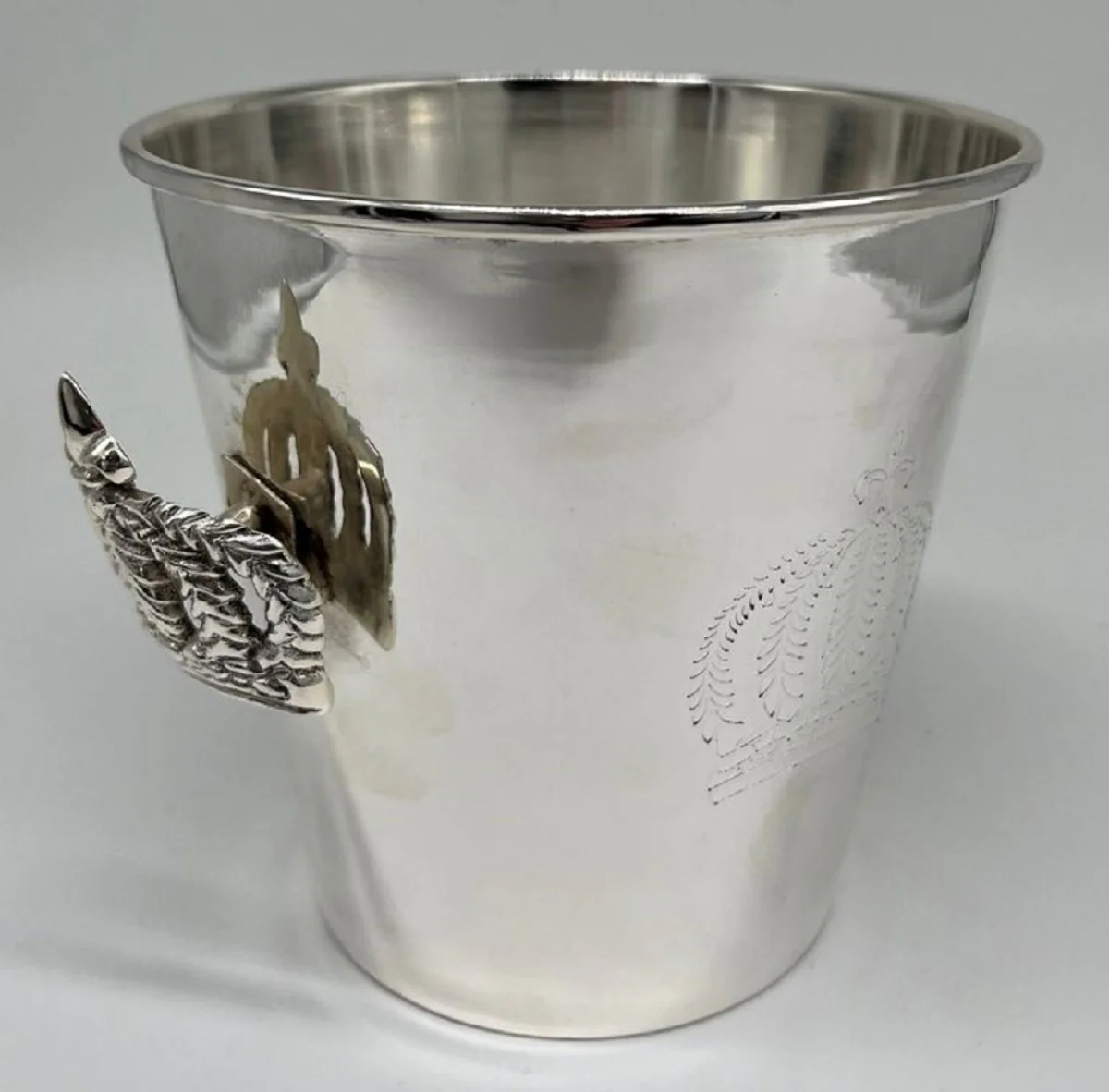 Pomp??s de Casa Padrino enfriador de champ¨¢n barroco de lujo corona plata A. 14 cm - dise?ado por Harald Gl??ckler