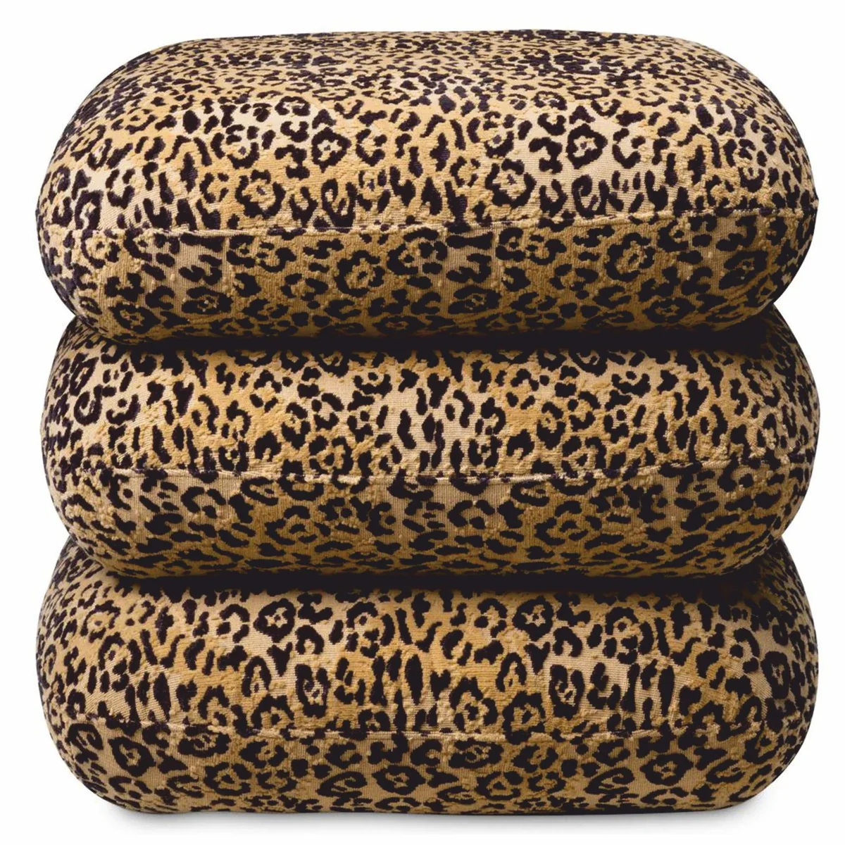Casa Padrino taburete giratorio de lujo leopardo Al. 55 cm - Muebles de lujo para hoteles