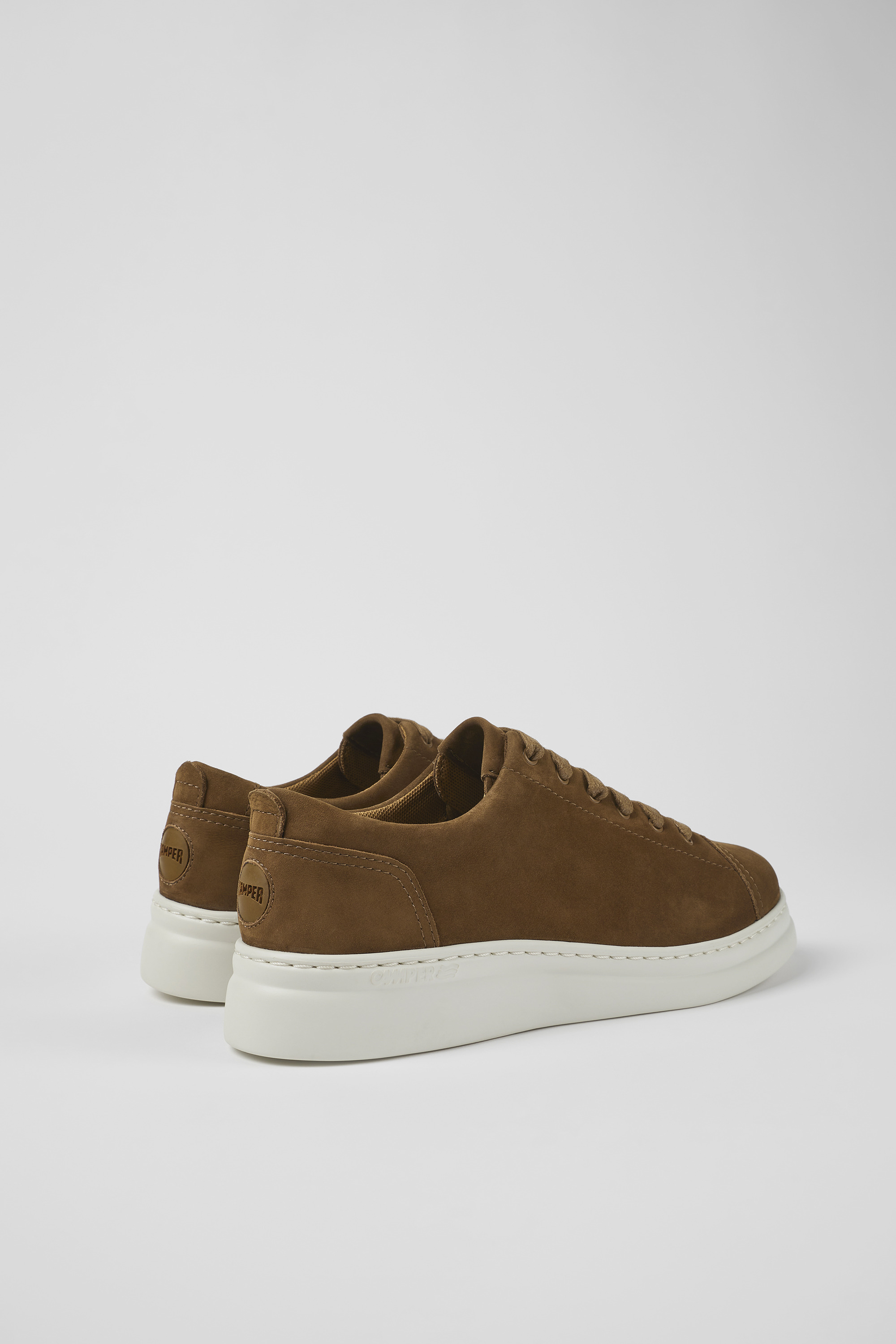 Runner Up - Brown nubuck sneakers for women