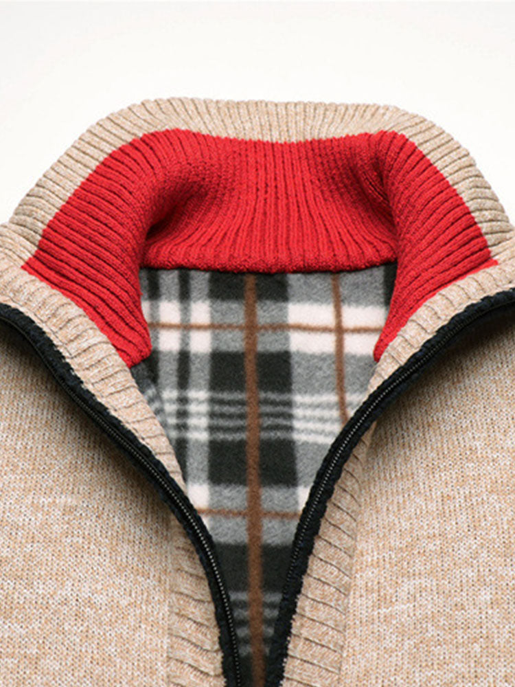 Plus Size 2XL Zip Up Sweater