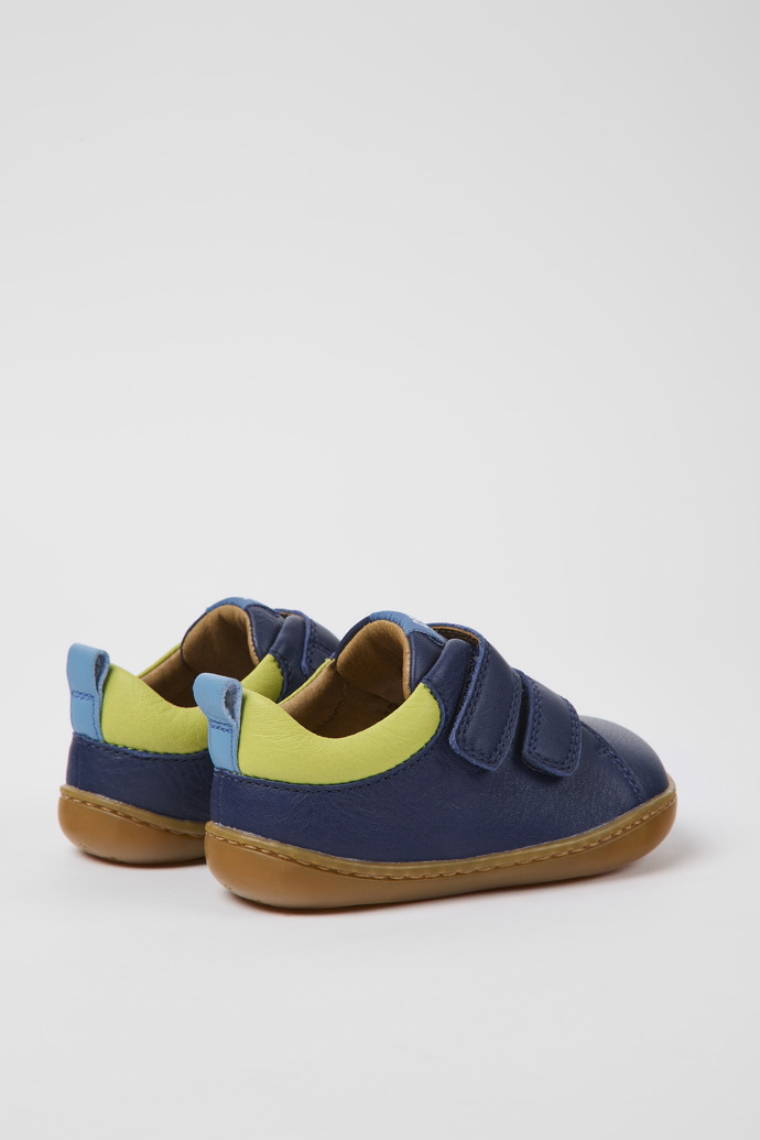 Peu Blue leather shoes for kids