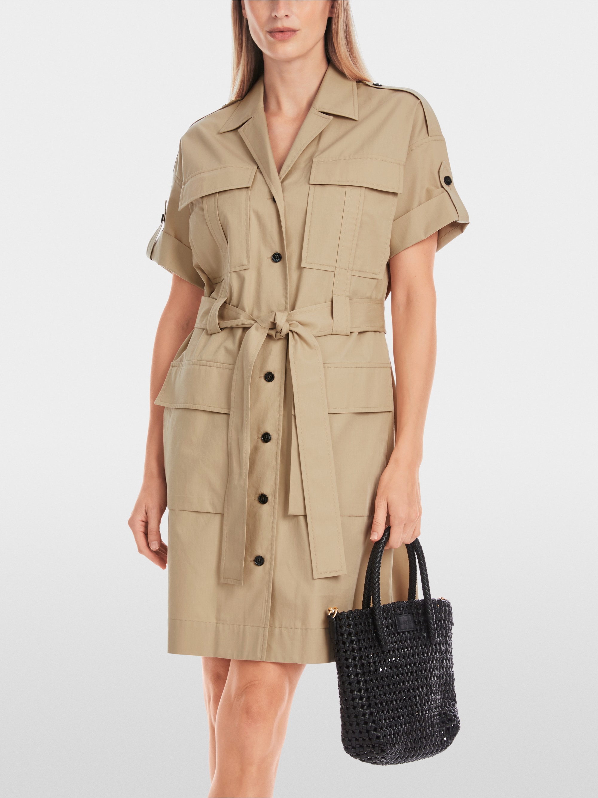 Marc-Cain Utility-style plain shirt dress