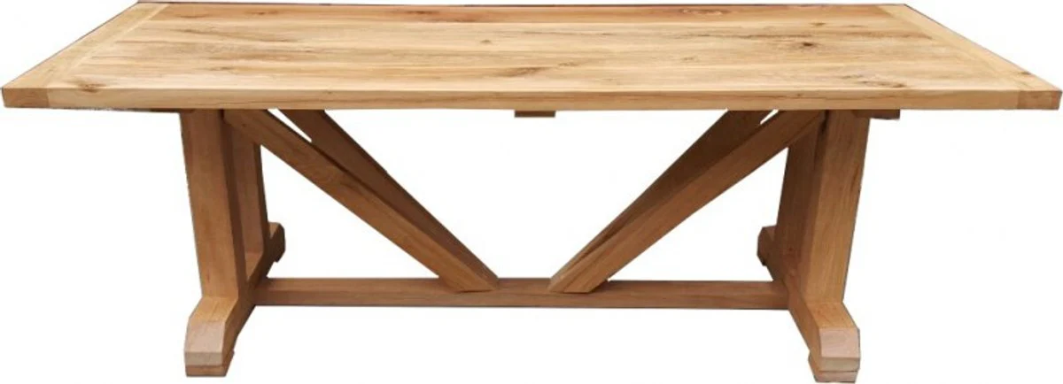 Casa Padrino luxury solid wood dining table oak massive 240 cm Imperial - Heavy duty