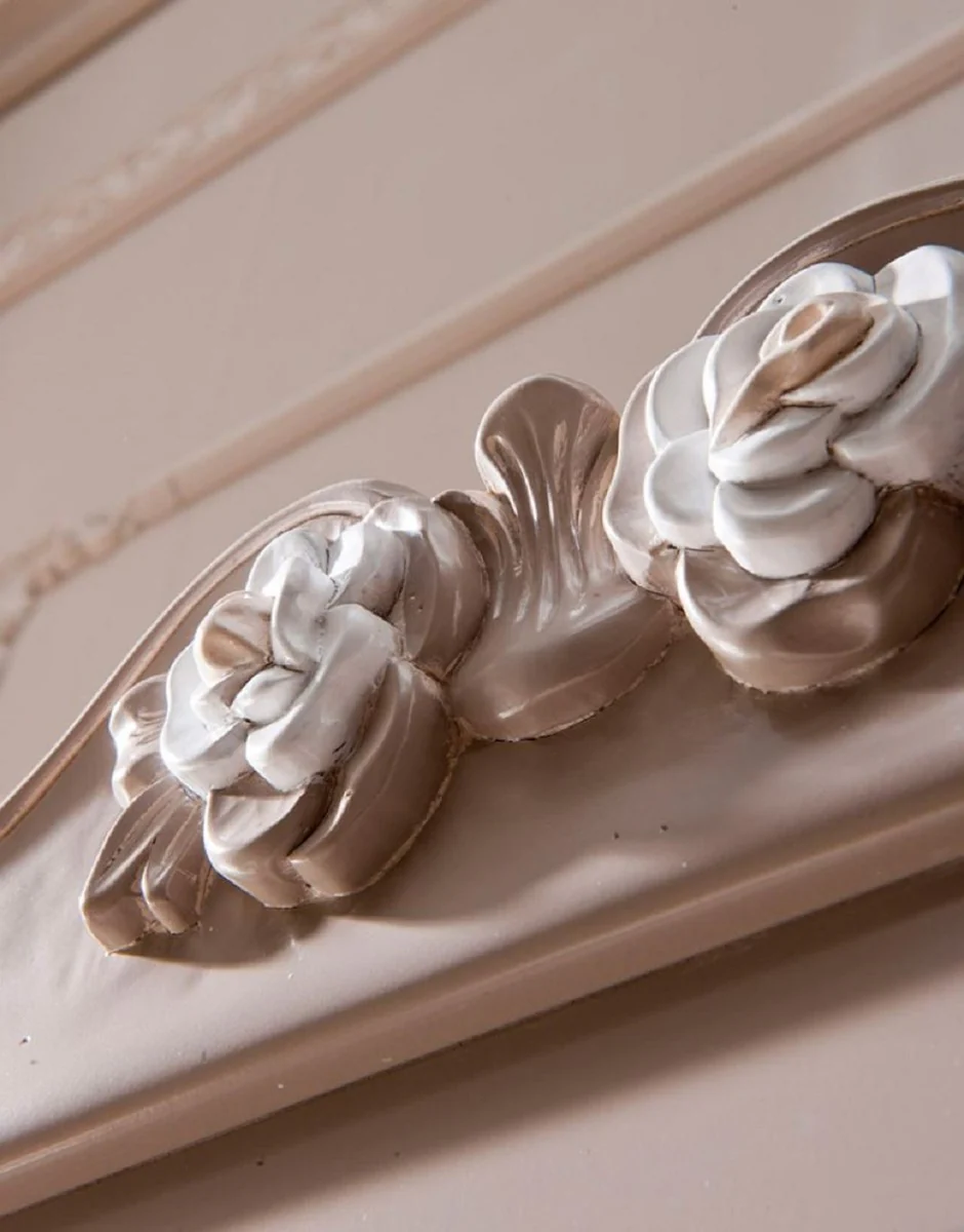 Casa Padrino vitrina barroco de lujo gris / crema / marr¨®n - Vitrina de estilo barroco italiano - Muebles de estilo barroco - Muebles barrocos italianos - Calidad de Lujo - Hecho en Italia