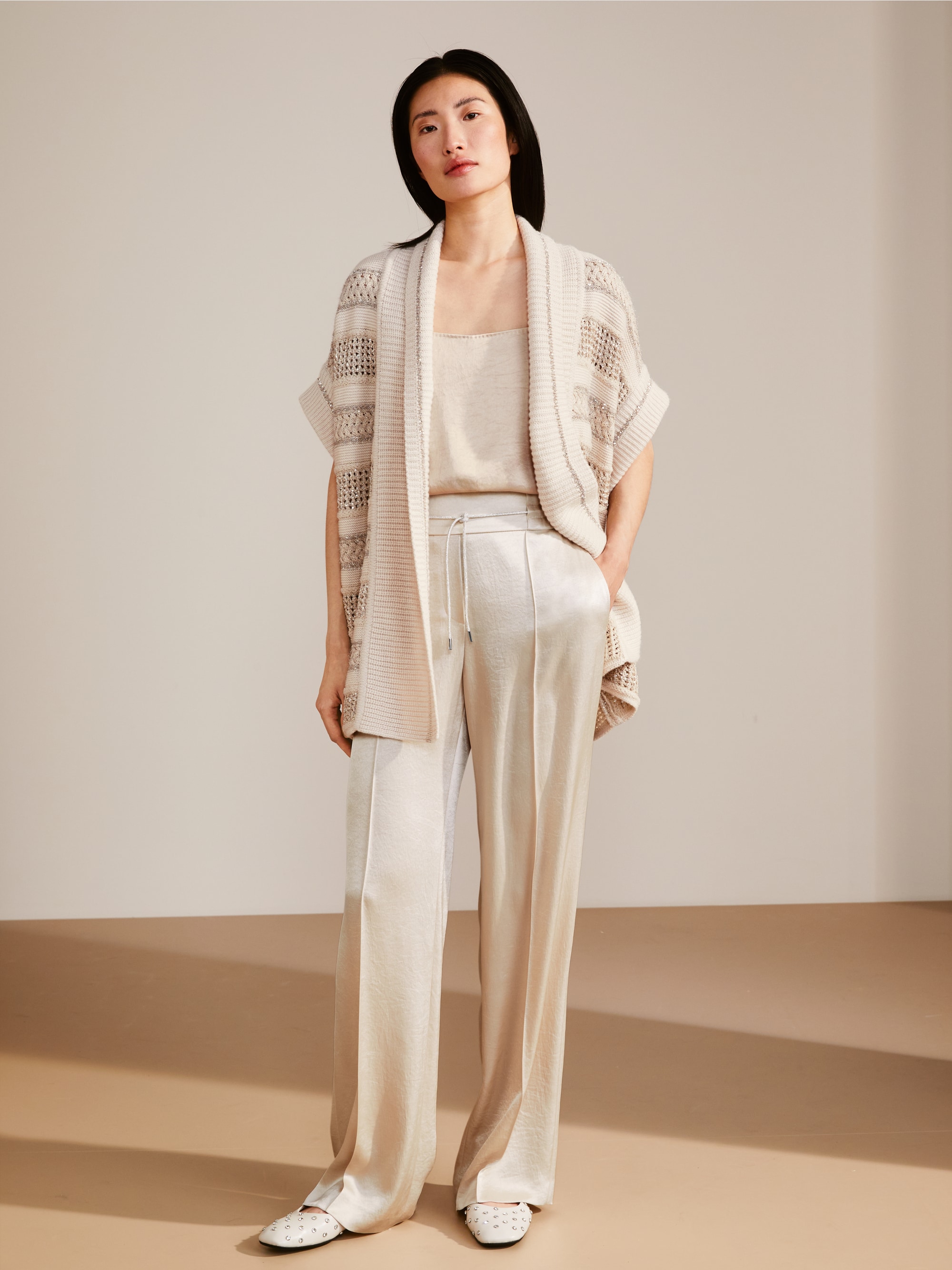 Marc-Cain Top with rhinestone straps