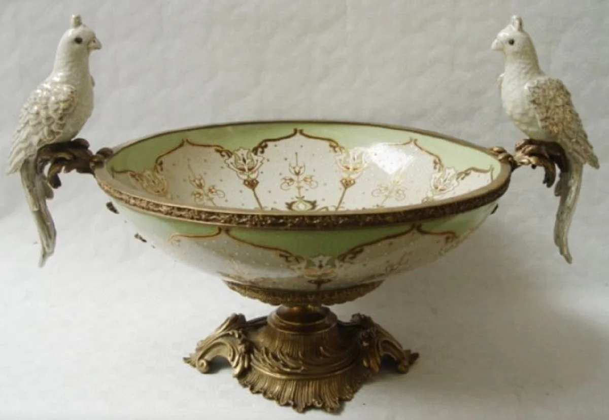 Casa Padrino cáscara / cáscara de fruta Art Nouveau multicolor H. 41 cm - Accesorios de Decoración Barroco y Art Nouveau