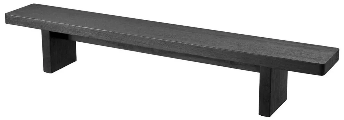 Casa Padrino mesa de centro de lujo negro 240 x 35 x A. 41 cm - Mesa de sal¨®n enorme de madera maciza - Muebles de sal¨®n - Muebles de hotel - Muebles de lujo - Interiores de lujo