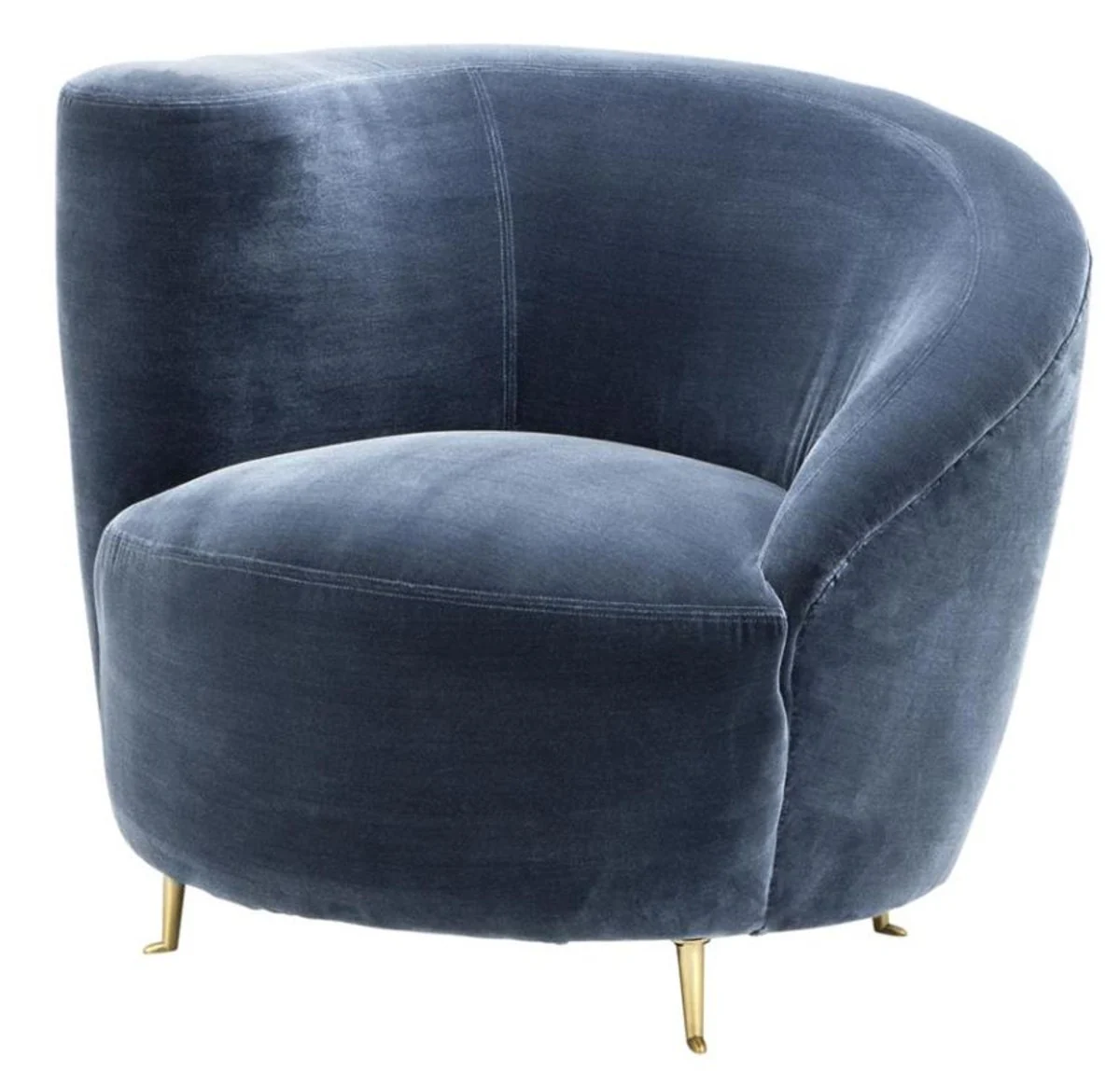 Silla del diseñador Casa Padrino azul 91 x 85 x H. 74 cm - colección de lujo