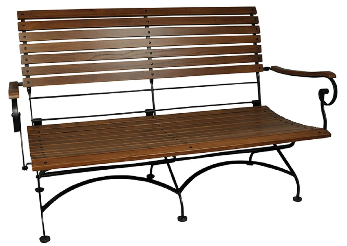 Casa Padrino Art Nouveau Muebles de jard¨ªn Marr¨®n oscuro / negro - 1 mesa de caf¨¦ 1 asiento 2 sillas 2 mesas laterales - barroque y art nouveau gastronom¨ªa y muebles de jard¨ªn