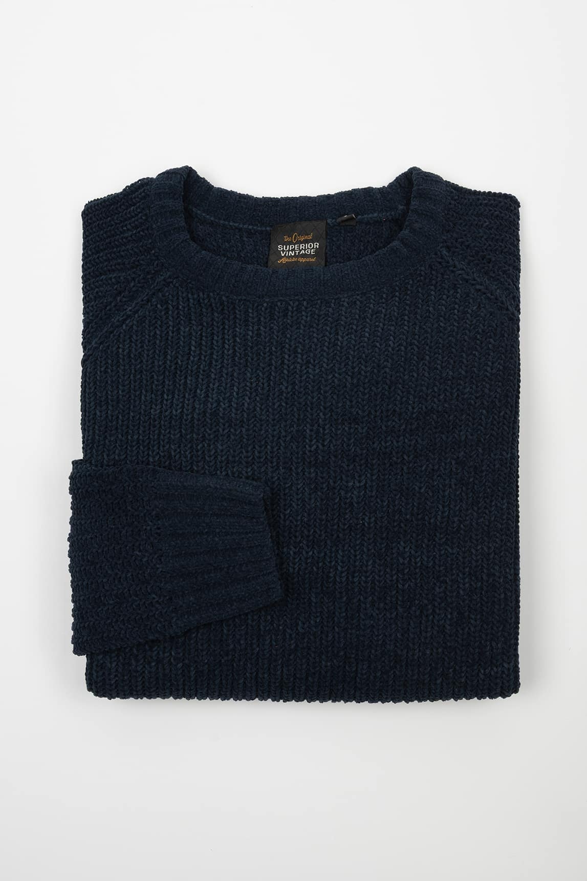 Rivera-spain Jersey Superior azul marino de punto grueso