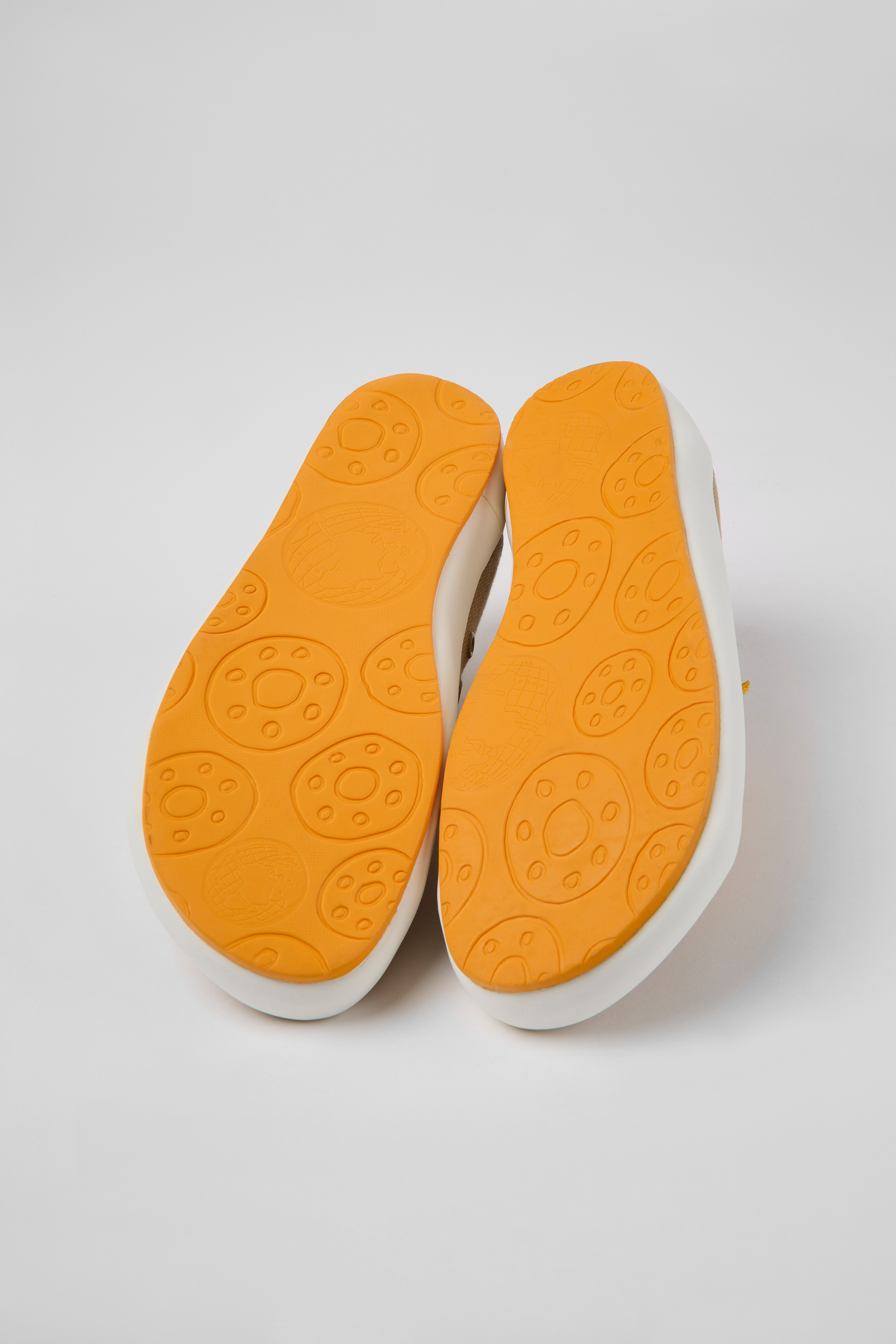 Peu Rambla - Beige textile sneakers for women