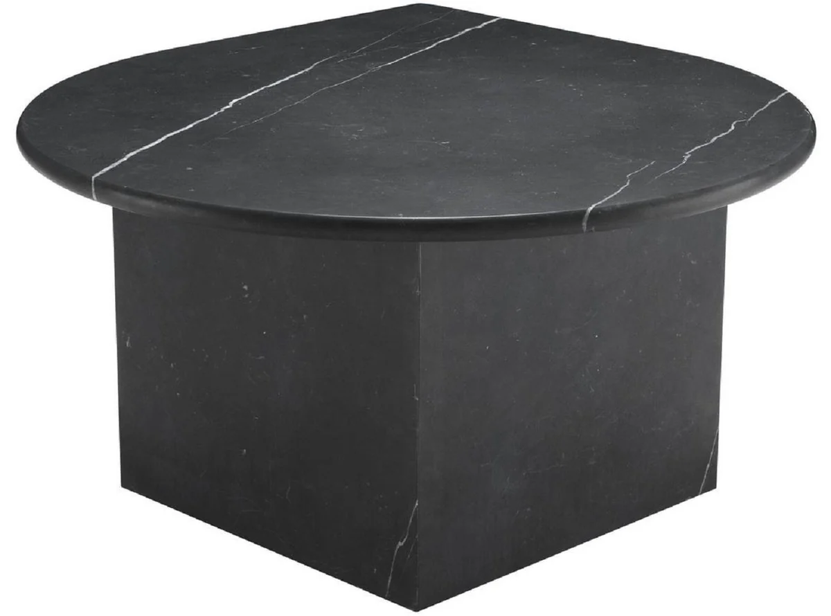 Casa Padrino conjunto de mesa de centro de lujo negro - 3 Mesas de sal¨®n hechas de m¨¢rmol de alta calidad - Muebles de sal¨®n de lujo