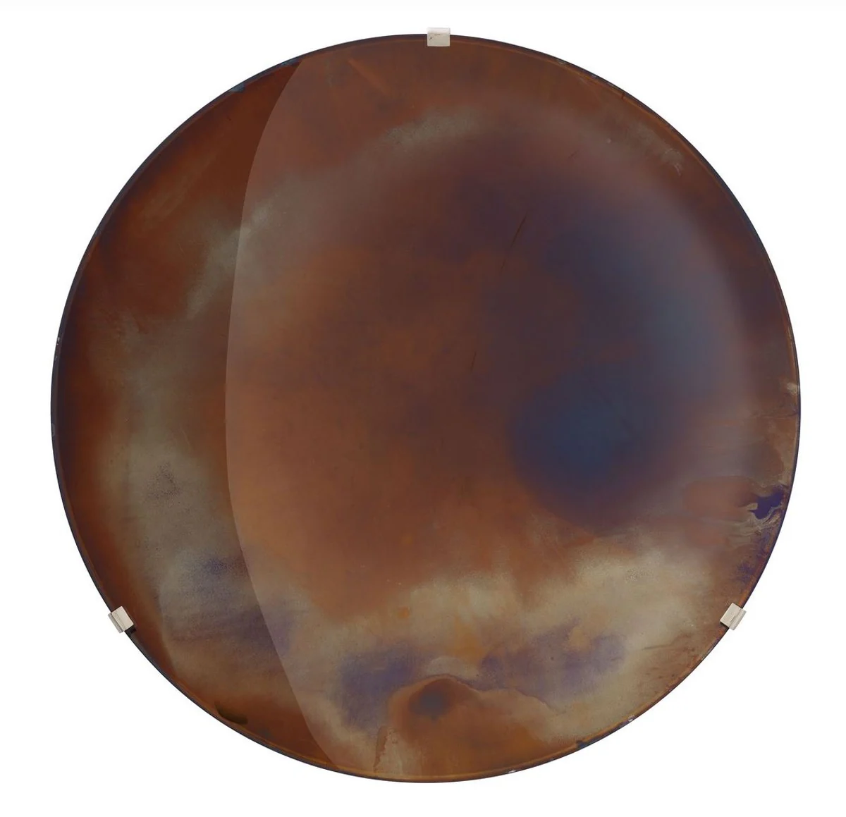 Casa Padrino espejo de lujo p¨²rpura ? 104 cm - Espejo de pared redondo c¨®ncavo con soporte de pared - Colecci¨®n de Lujo