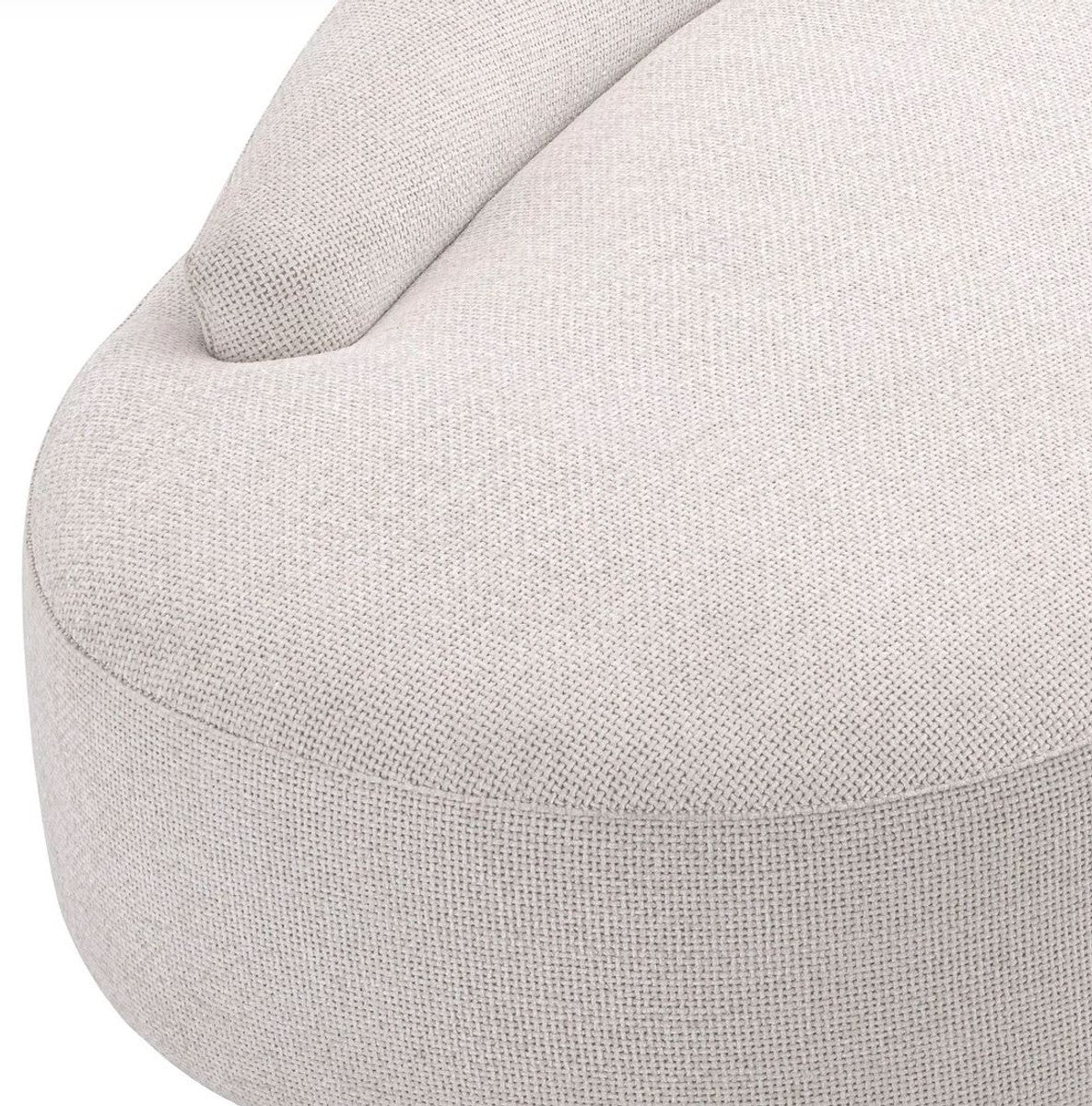 Casa Padrino sof¨¢ de lujo blanco / negro 230 x 113 x A. 70 cm - Sof¨¢ de sal¨®n curvo - Muebles de sal¨®n - Interiores de sal¨®n - Muebles de lujo - Interiores de lujo - De lujo Muebles