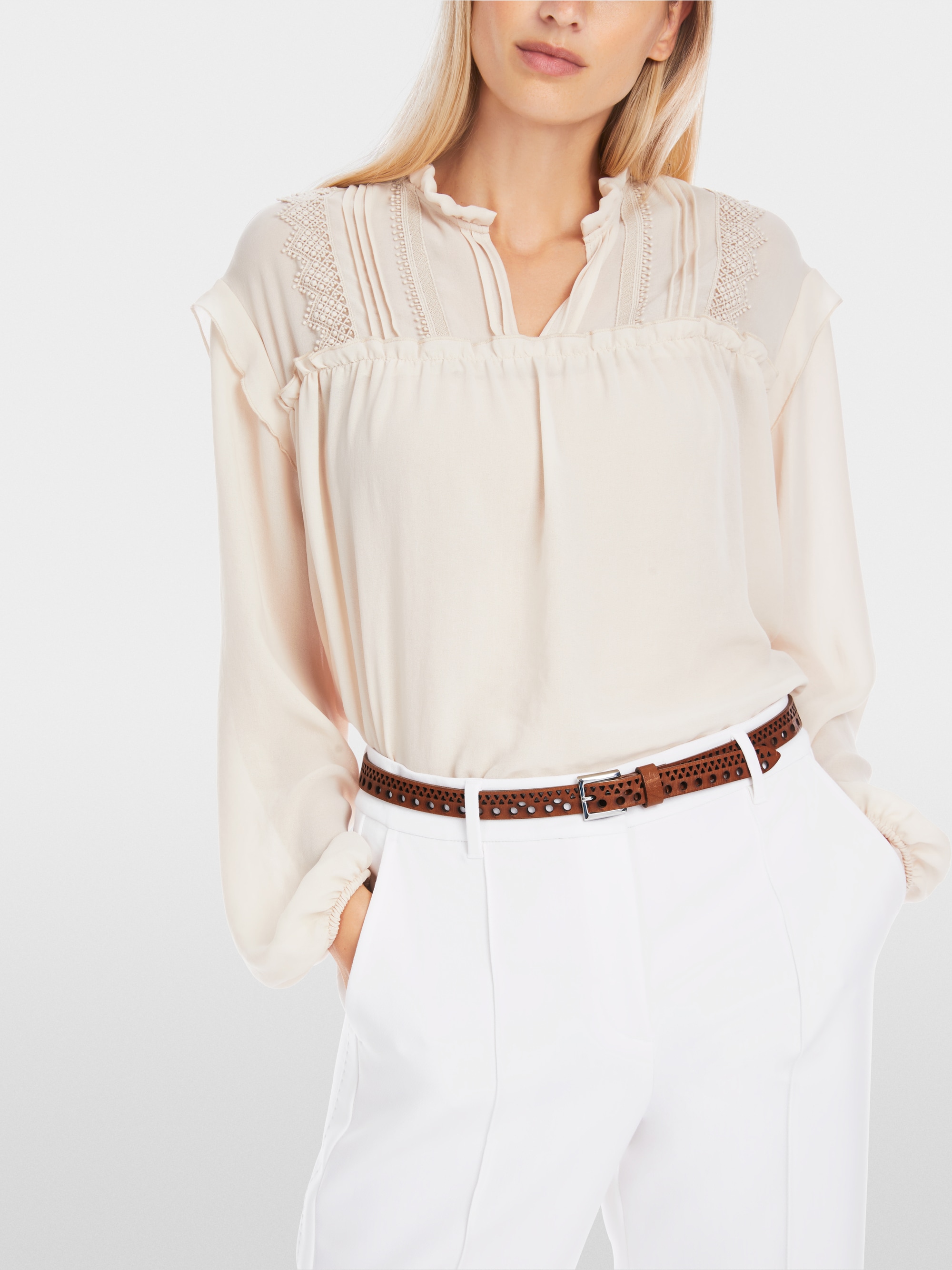 Marc-Cain Waist belt with perforated pattern