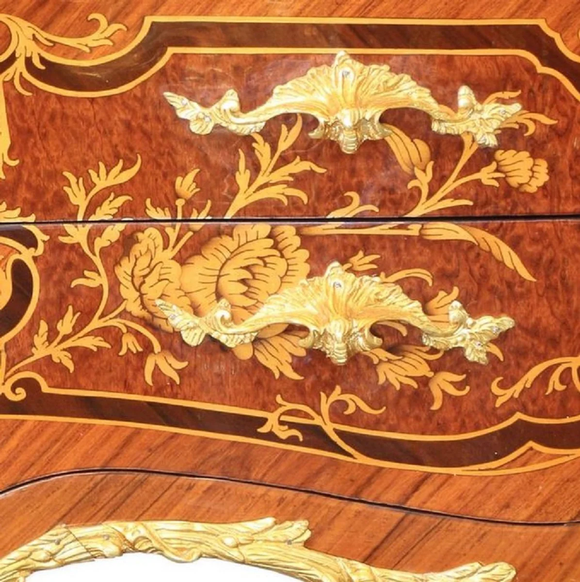 Casa Padrino escritorio barroco de lujo marr¨®n / oro 160 x 80 x H. 140 cm - Muebles de Oficina Barrocos