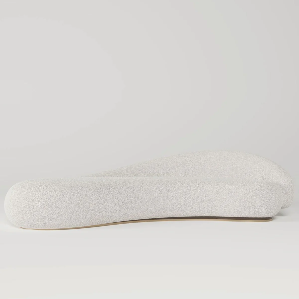 Casa Padrino sof¨¢ de lujo lado derecho blanco / marr¨®n oscuro / lat¨®n 280 cm - Muebles de sal¨®n y hotel