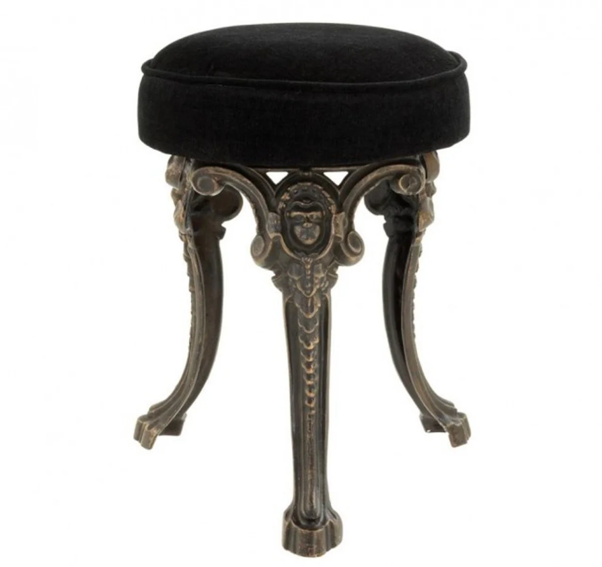 Casa Padrino luxury seat stool bronze finish 32 x H. 47 cm - Limited Edition