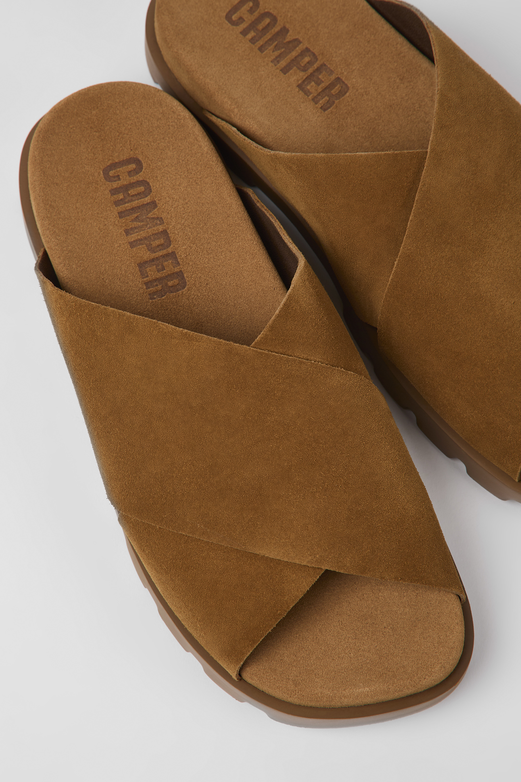 Brutus Sandal - Brown nubuck sandals for men