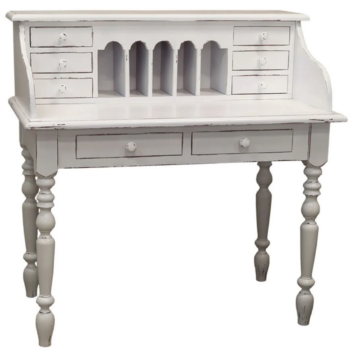 Casa Padrino country style desk antique style white 109 x 60 x H. 110 cm - Country Style Furniture
