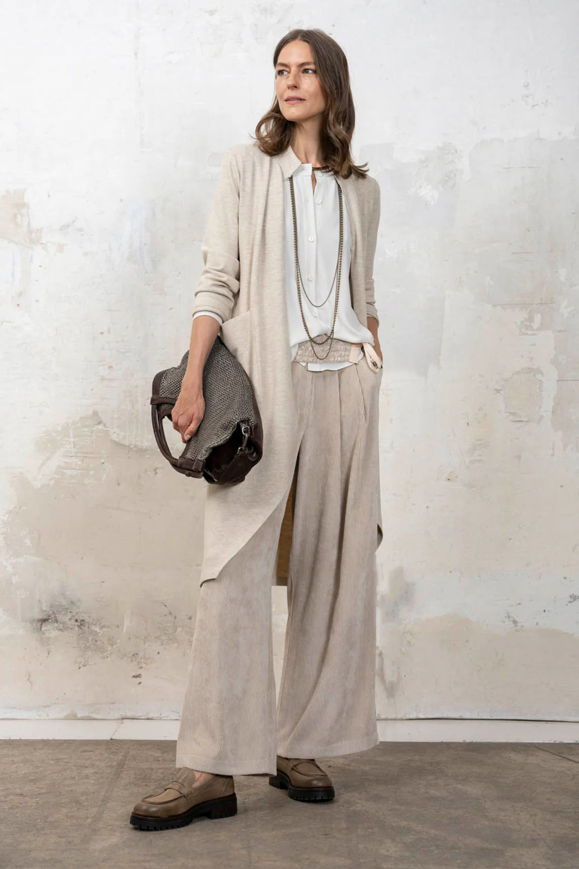 Rivera-spain Pantalón Aretha pana crudo