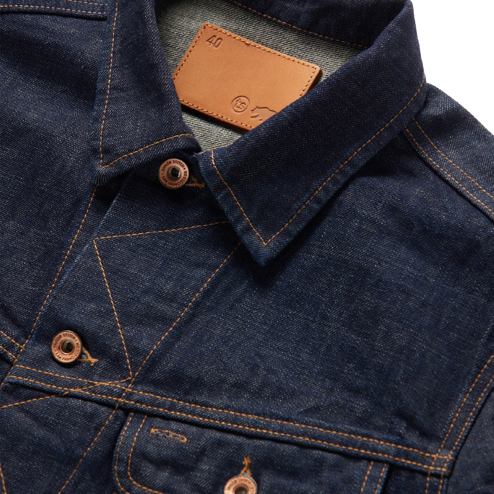 The Long Haul Jacket in Rinsed Organic Selvage