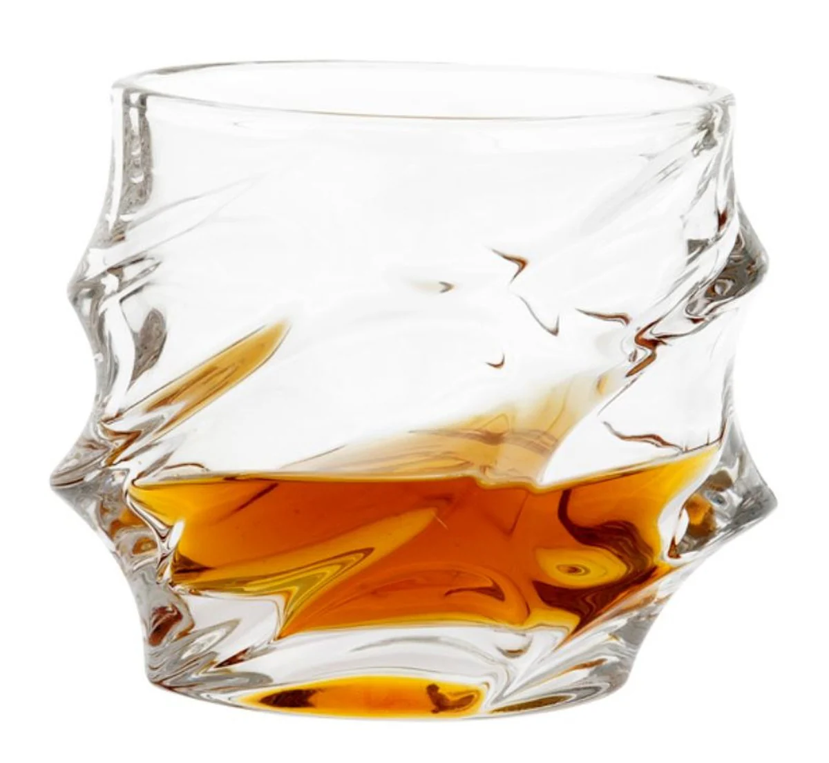 Casa Padrino crystal glass whiskey / cognac set - 4 Whiskey Glasses with Carafe - Luxury hotel & restaurant accessories