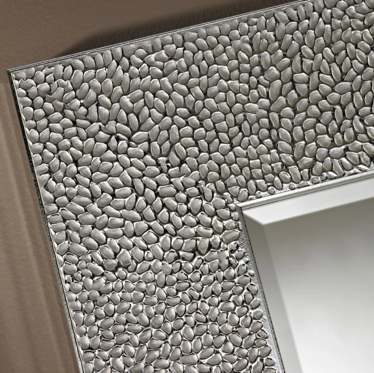 Casa Padrino espejo de sala de estar plata 102 x H. 102 cm - Colecci¨®n de Lujo