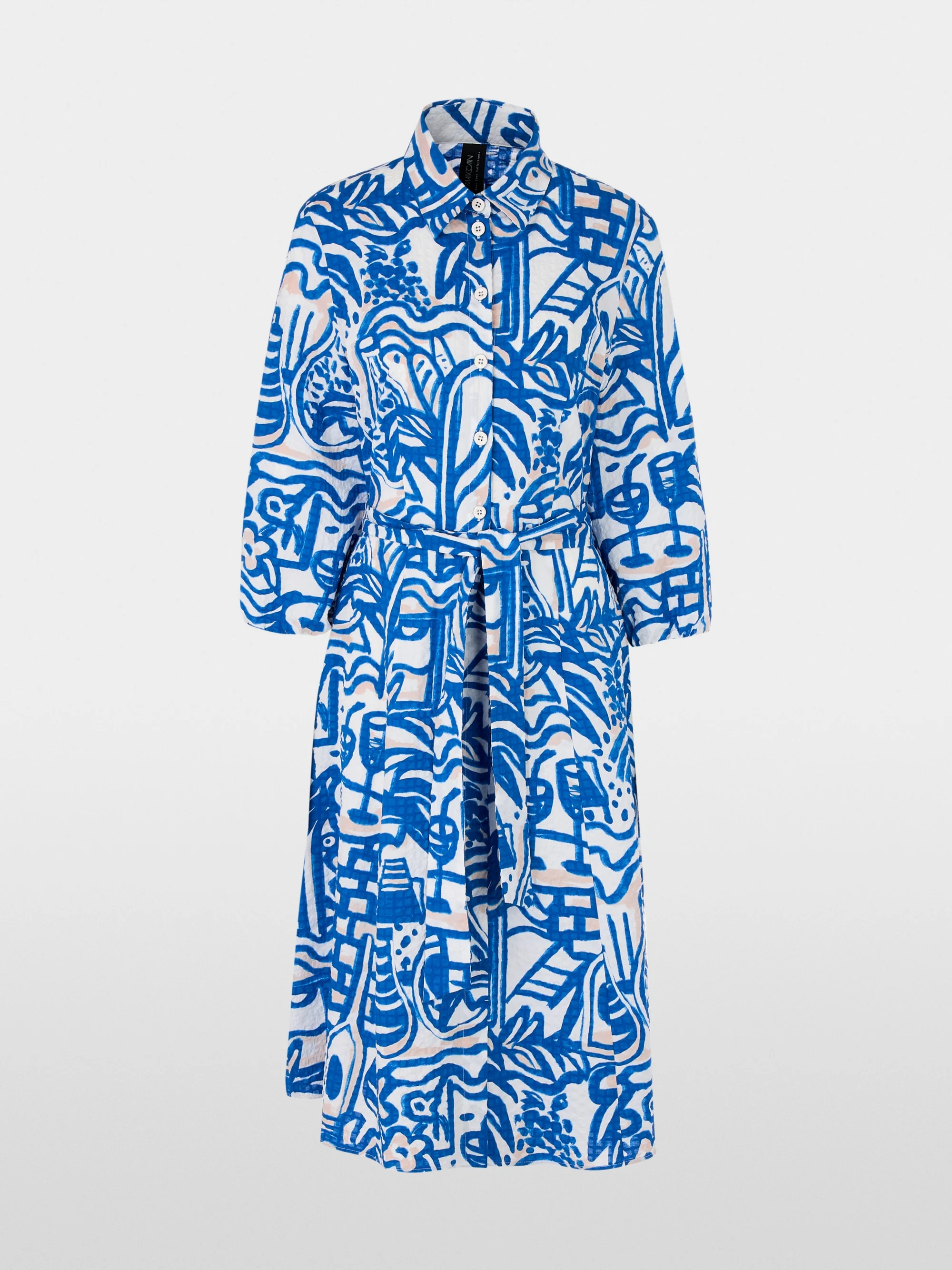 Marc-Cain Shirt dress with painting print