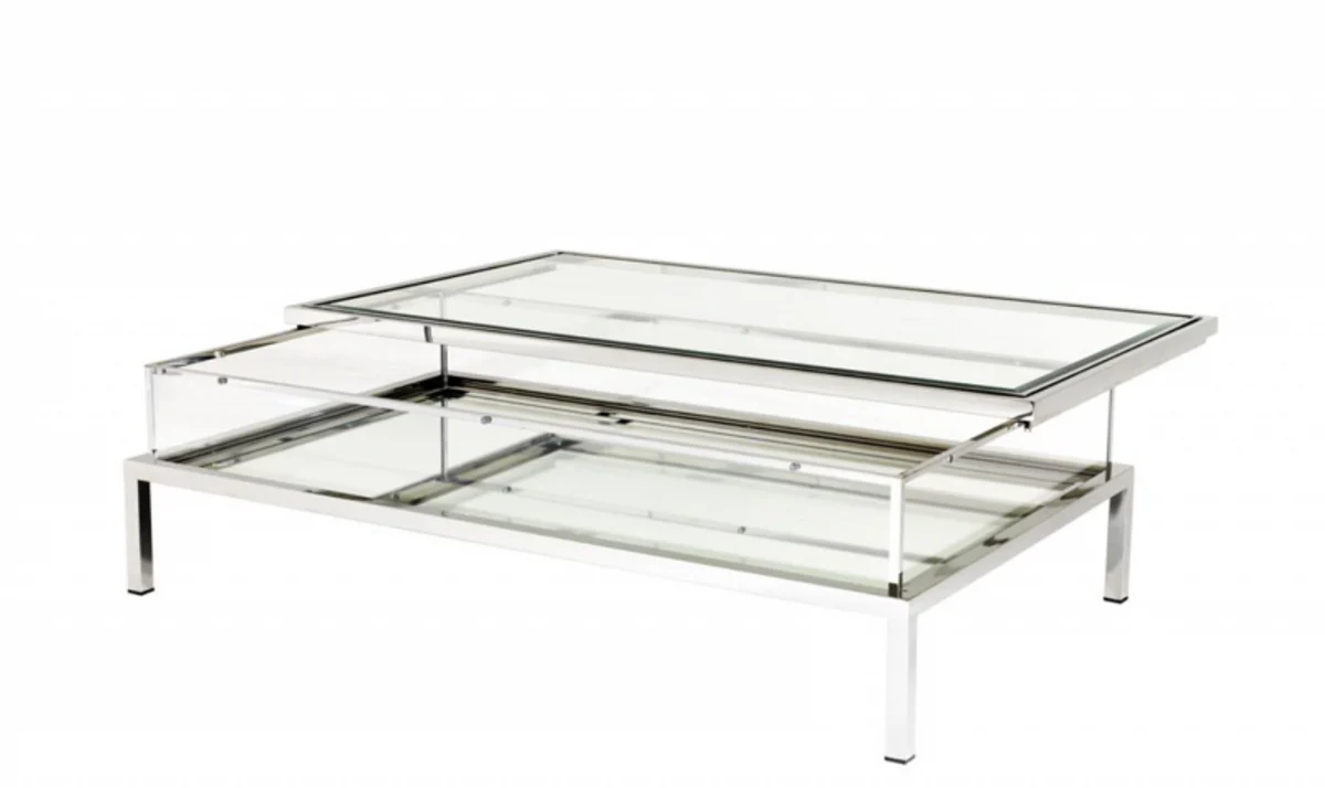 Casa Padrino Art Deco luxury coffee table 140 x 85 x H. 41 cm - living room coffee table - Designer Table Furniture