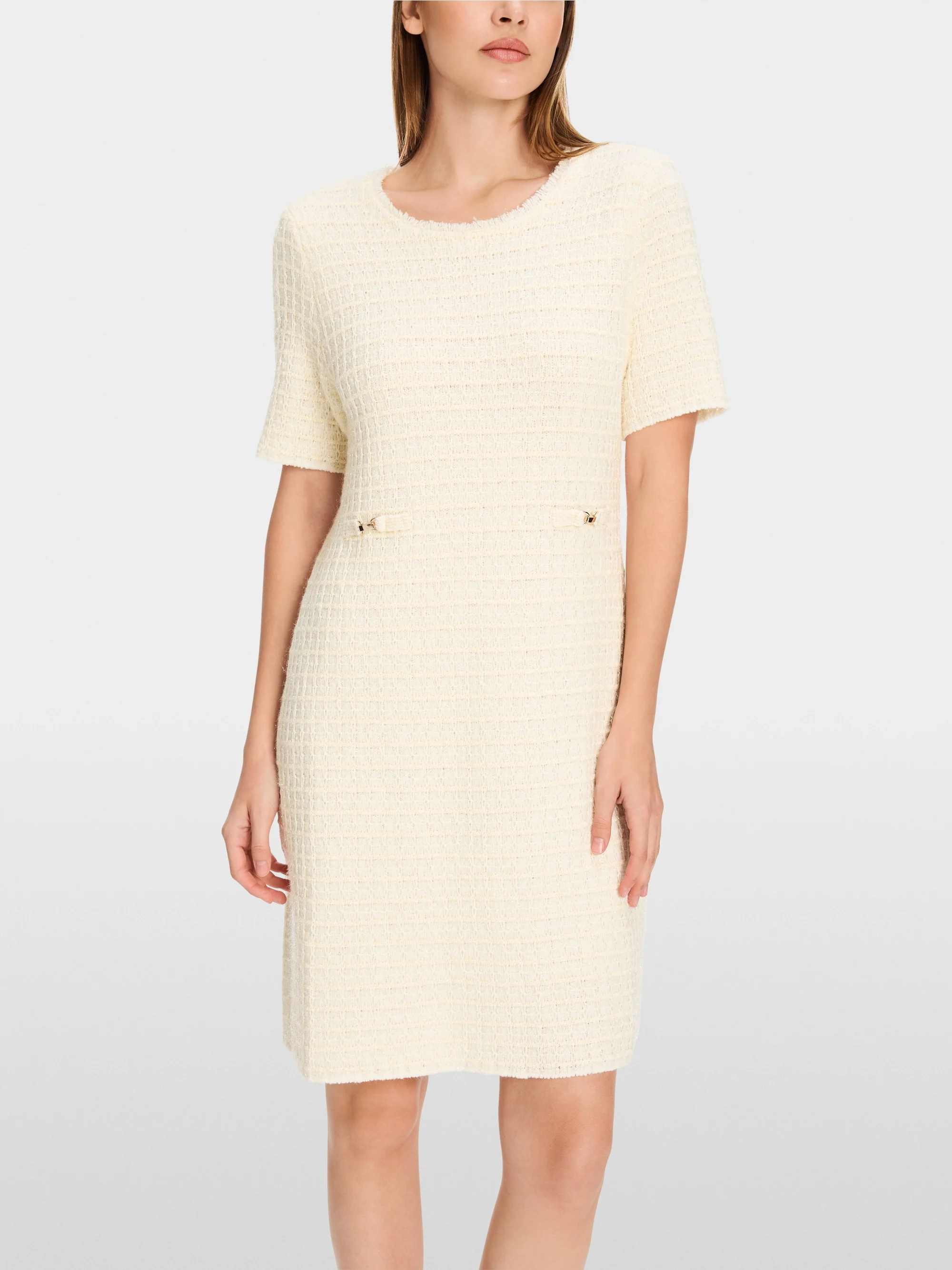 Marc-Cain Short sleeve dress: Knitted in Germany