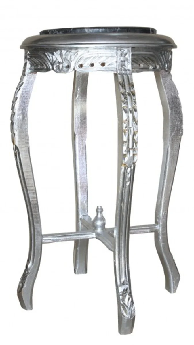 Baroque Side Table Silver ModY7 74 x 40 cm