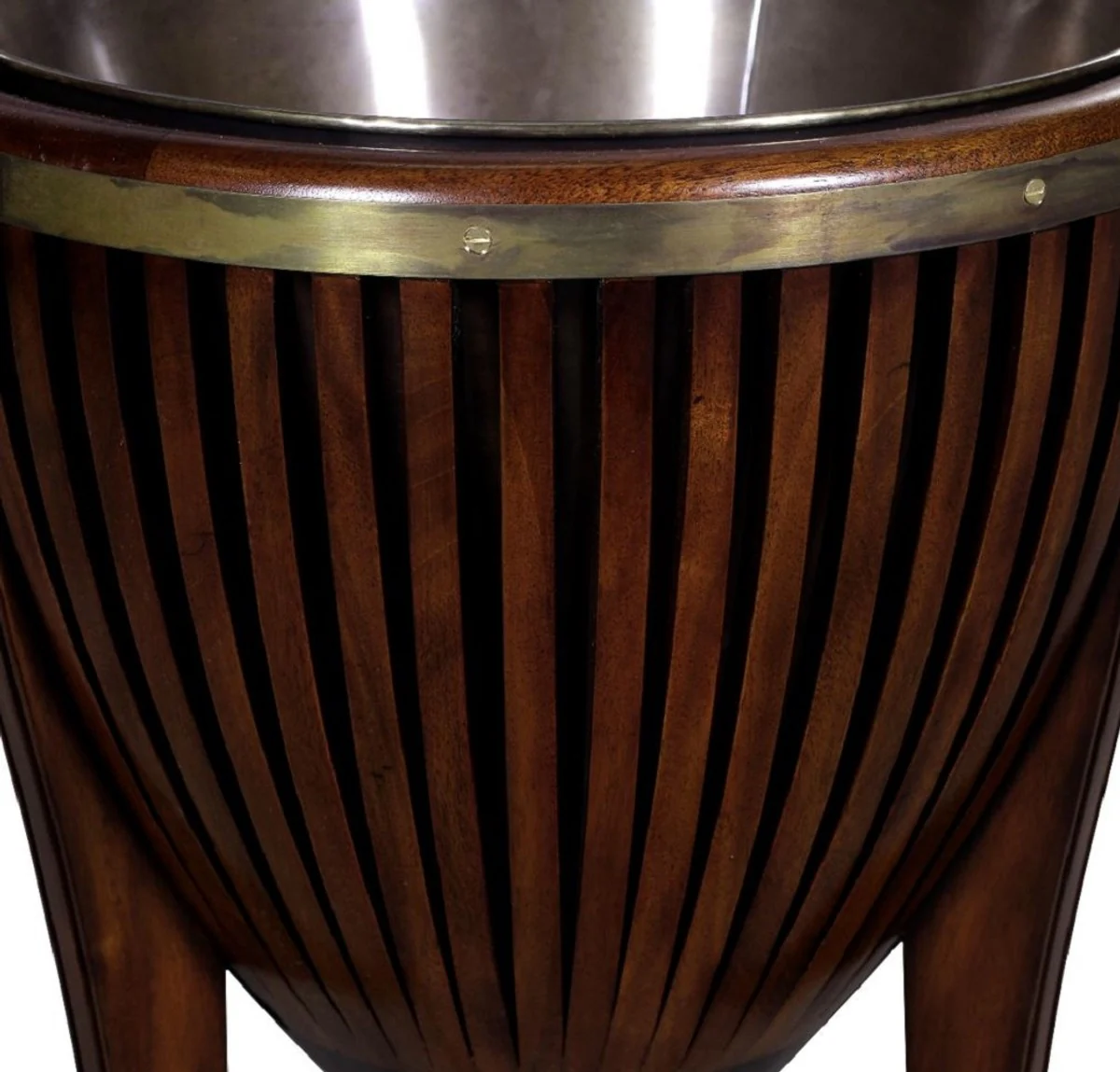 Casa Padrino enfriador de vino barroco de lujo de caoba marr¨®n oscuro ? 36 x A. 55 cm - Enfriador de Champ¨¢n - Accesorios de Restaurante Hotel Gastronom¨ªa