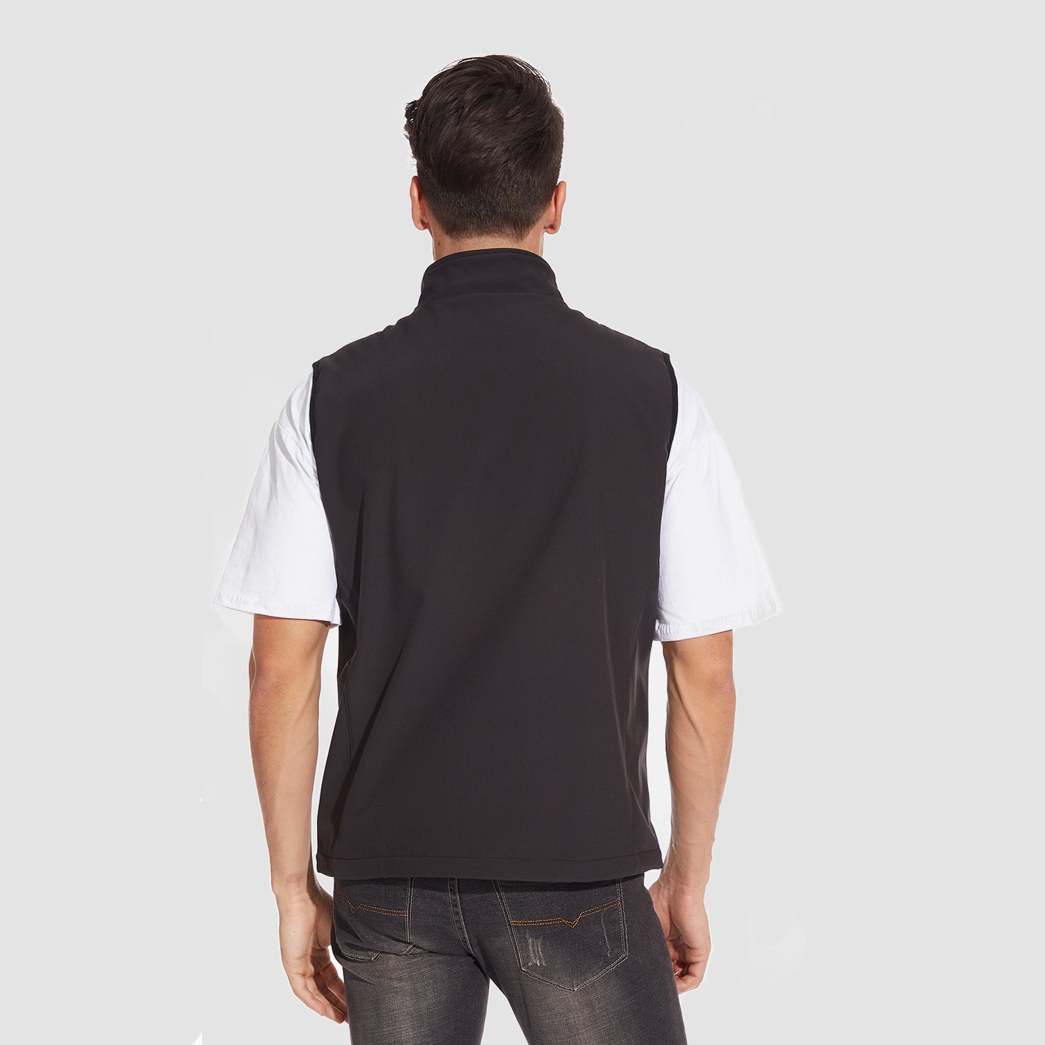 Men's Lightweight Vest Windproof Sleeveless Jacket Outdoor Hiking Camping Fishing Photography Gilet with Zip Pockets