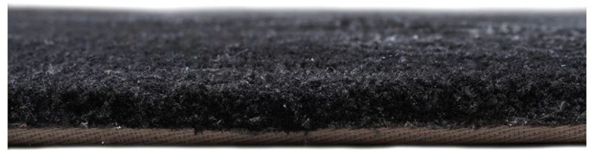 Casa Padrino alfombra de lujo gris / negro 160 x 230 cm - Alfombra rectangular para salón - Alfombra para dormitorio - Interior de lujo - Calidad de lujo