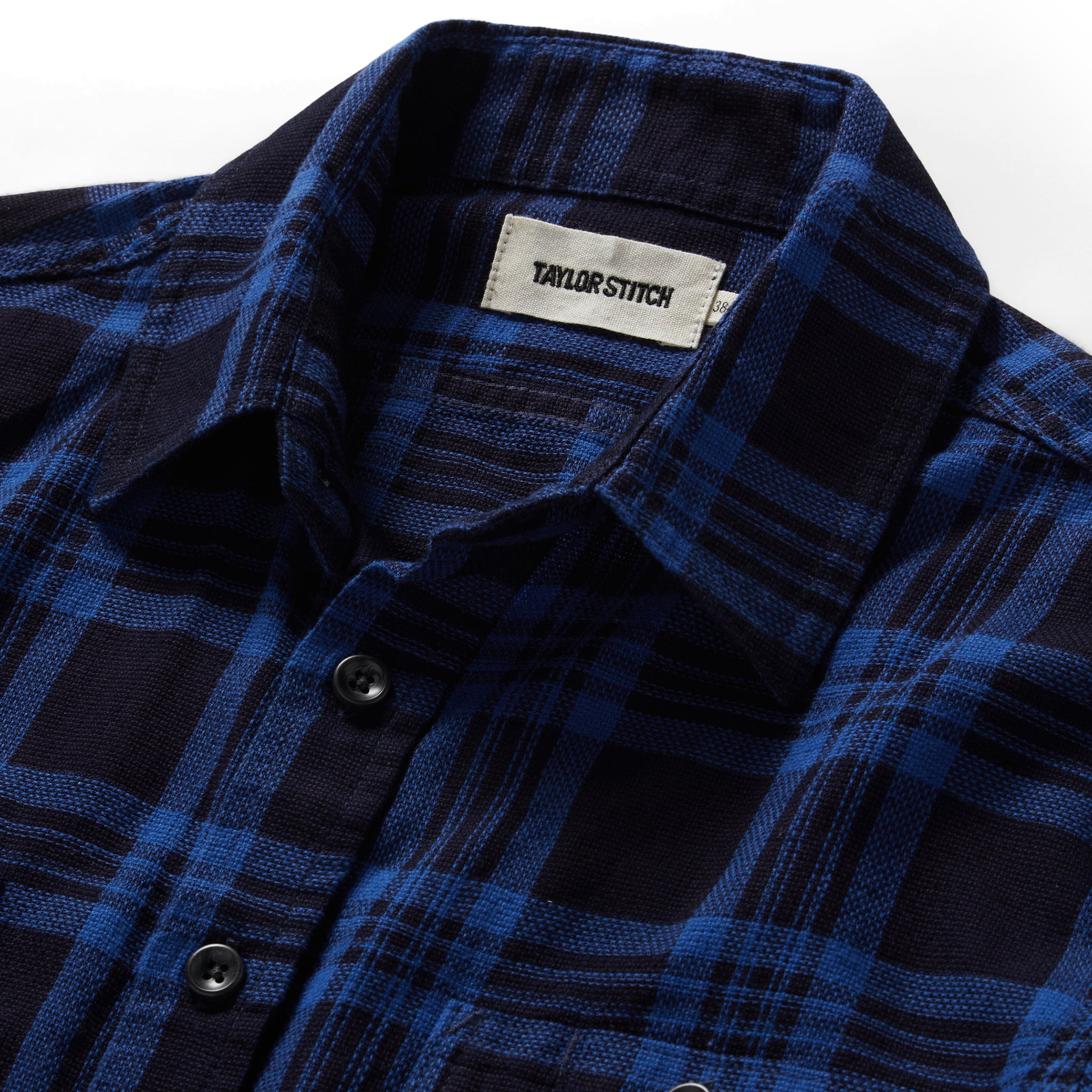 The Utility Shirt in Rinsed Indigo Plaid