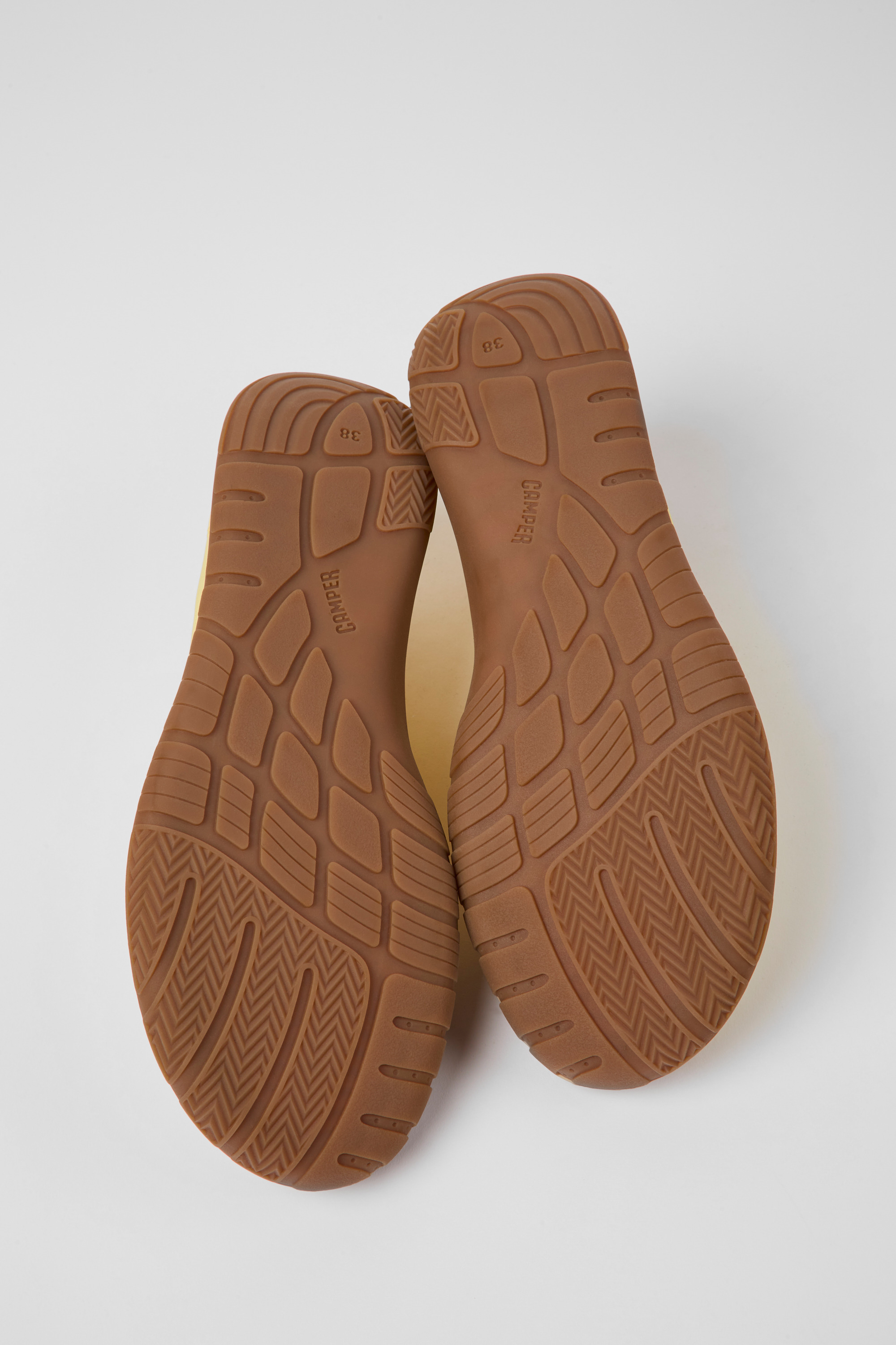 Path - Yellow textile sneakers for women