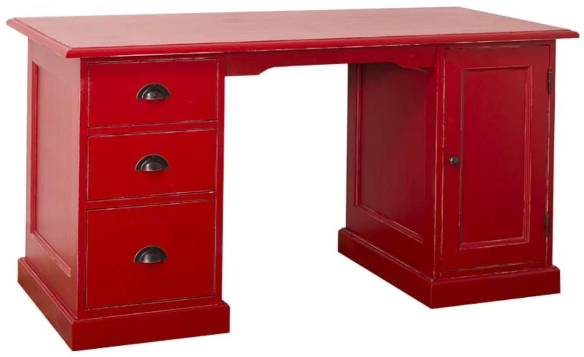 Casa Padrino country style desk antique style red 152 x 70 x H. 78 cm - Country Style Office Furniture