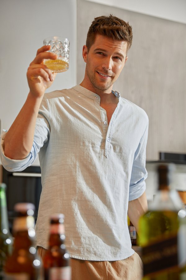 Cotton Linen Plain Color Casual Long Sleeve Shirt