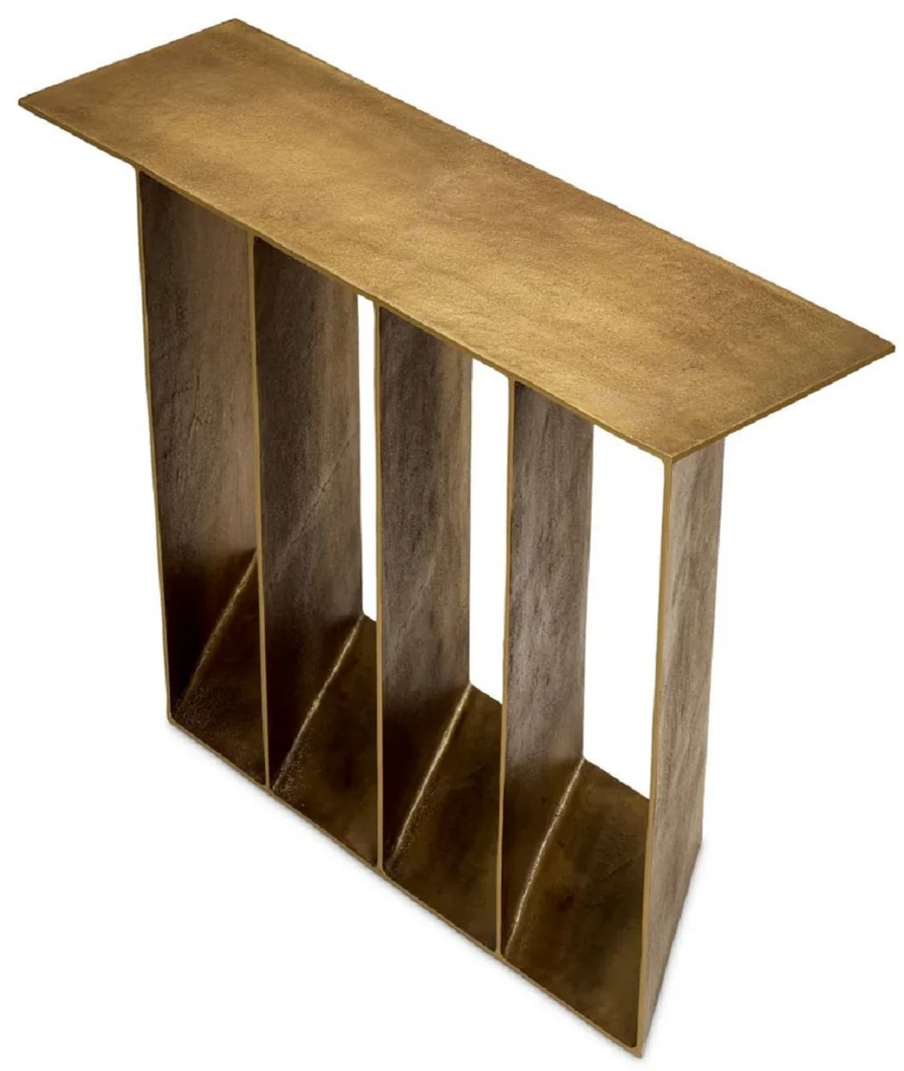 Casa Padrino Consola de Lujo de Aluminio Lat¨®n Vintage 104 cm