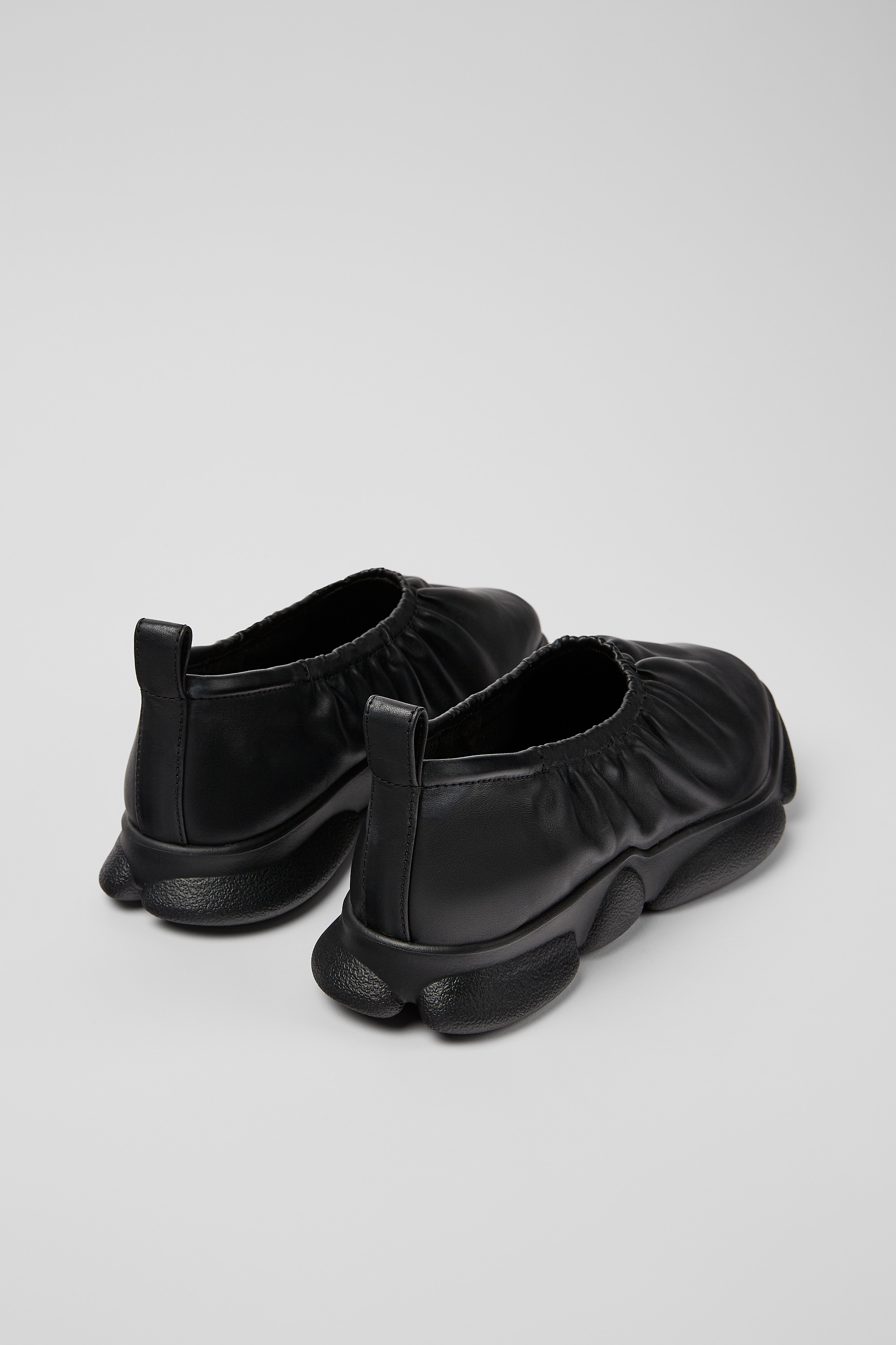 Karst - Black leather ballerinas for men