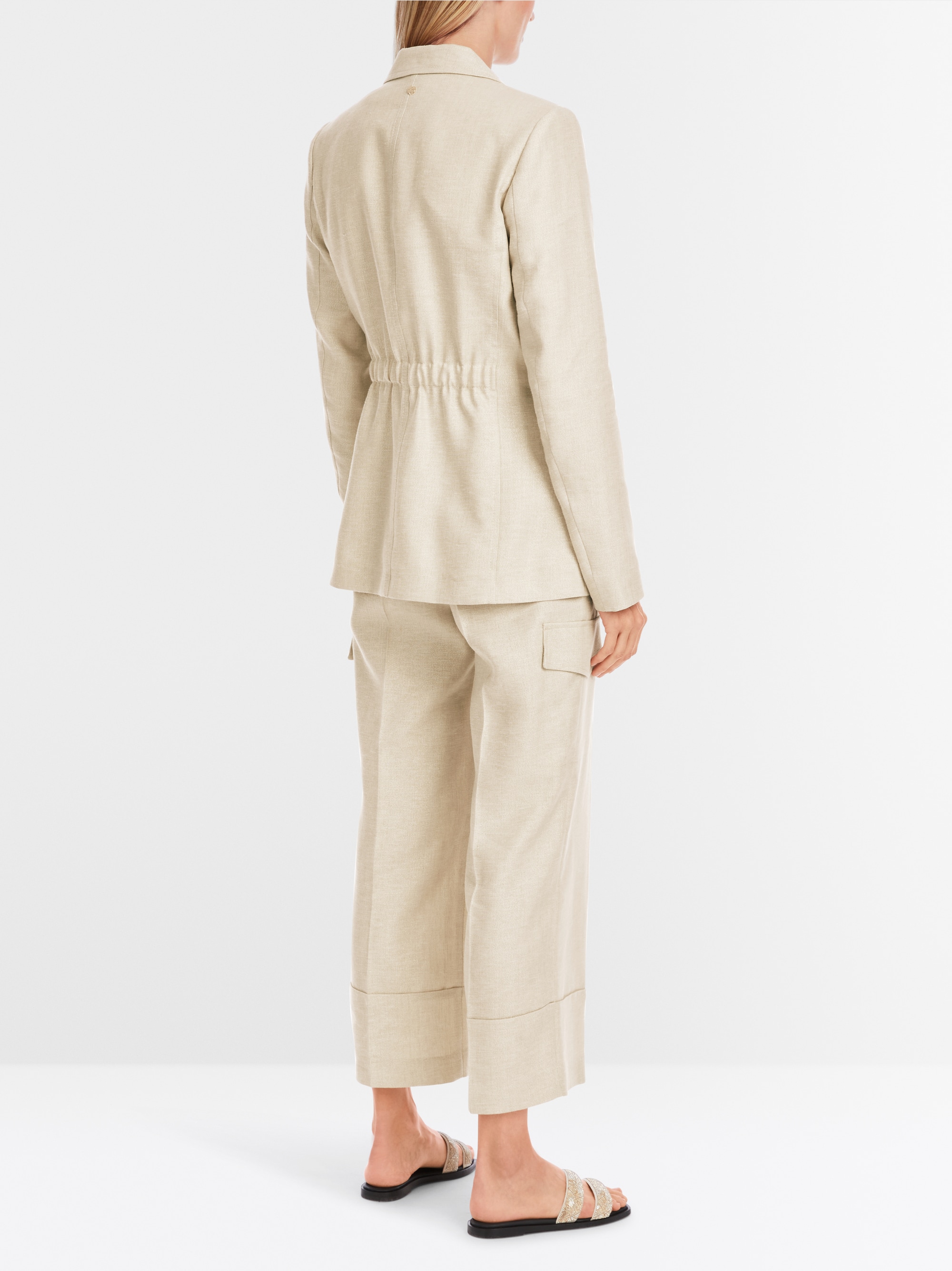 Marc-Cain Slim-fit blazer in utility style