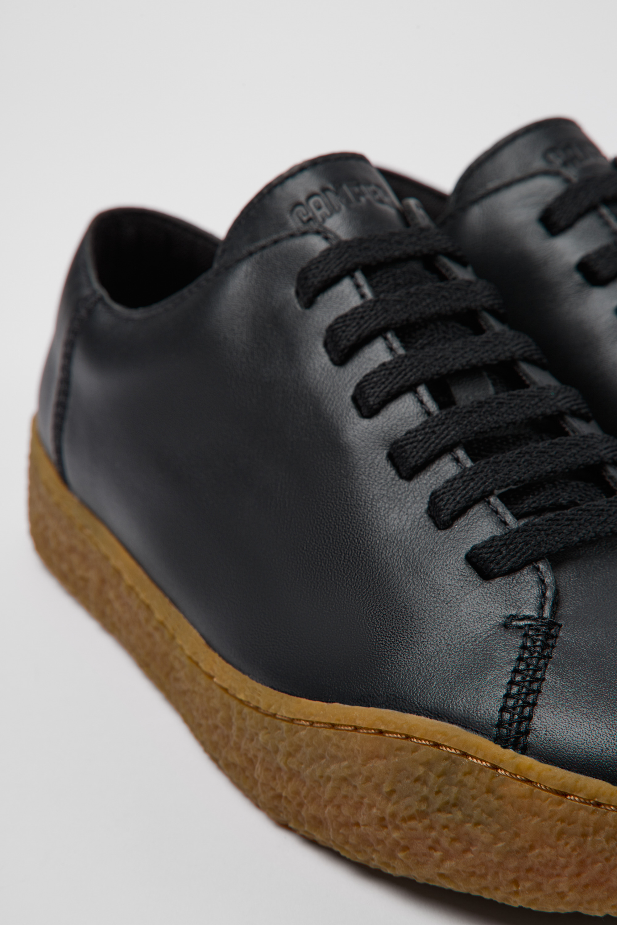 Peu Terreno - Black leather shoes for men
