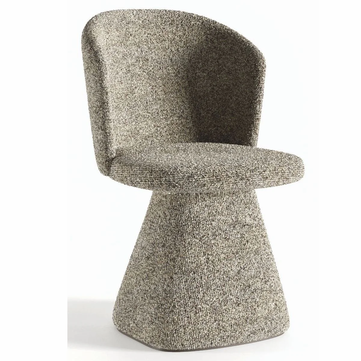 Casa Padrino silla de comedor de lujo con respaldo curvo gris A. 84 cm - Muebles de comedor