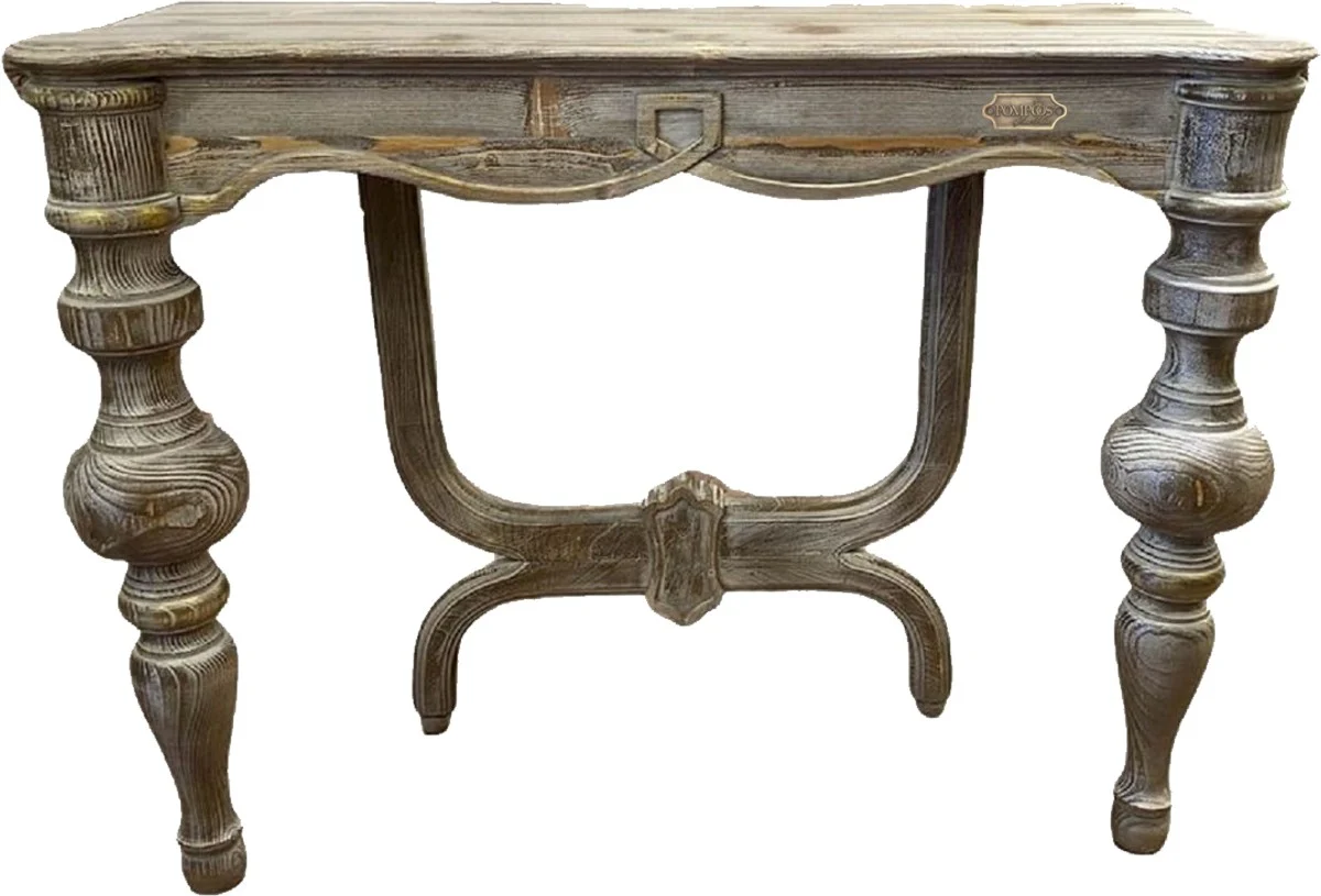 Pomp??s de Casa Padrino consola de estilo campestre de lujo Provenza gris antiguo 100 cm - Dise?ado por Harald Gl??ckler