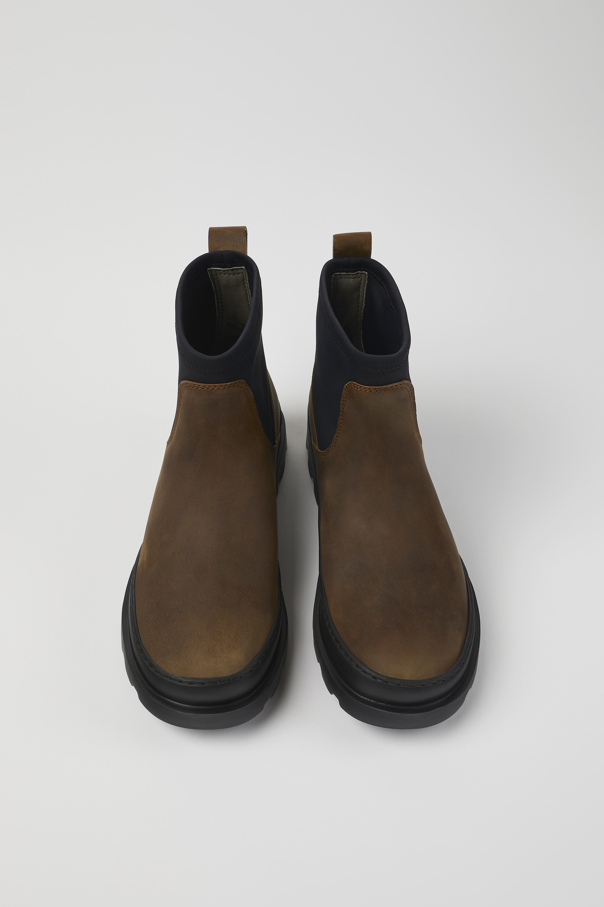 Brutus - Brown nubuck ankle boots for women